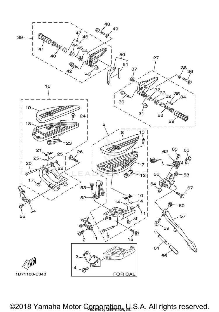 Stand Footrest Schematic