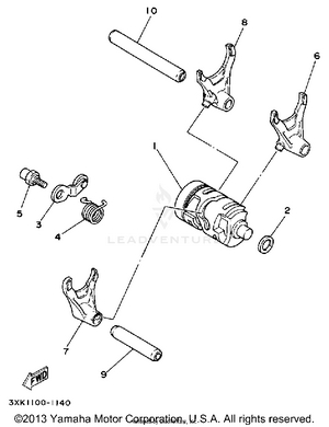 Shift Cam - Fork Schematic