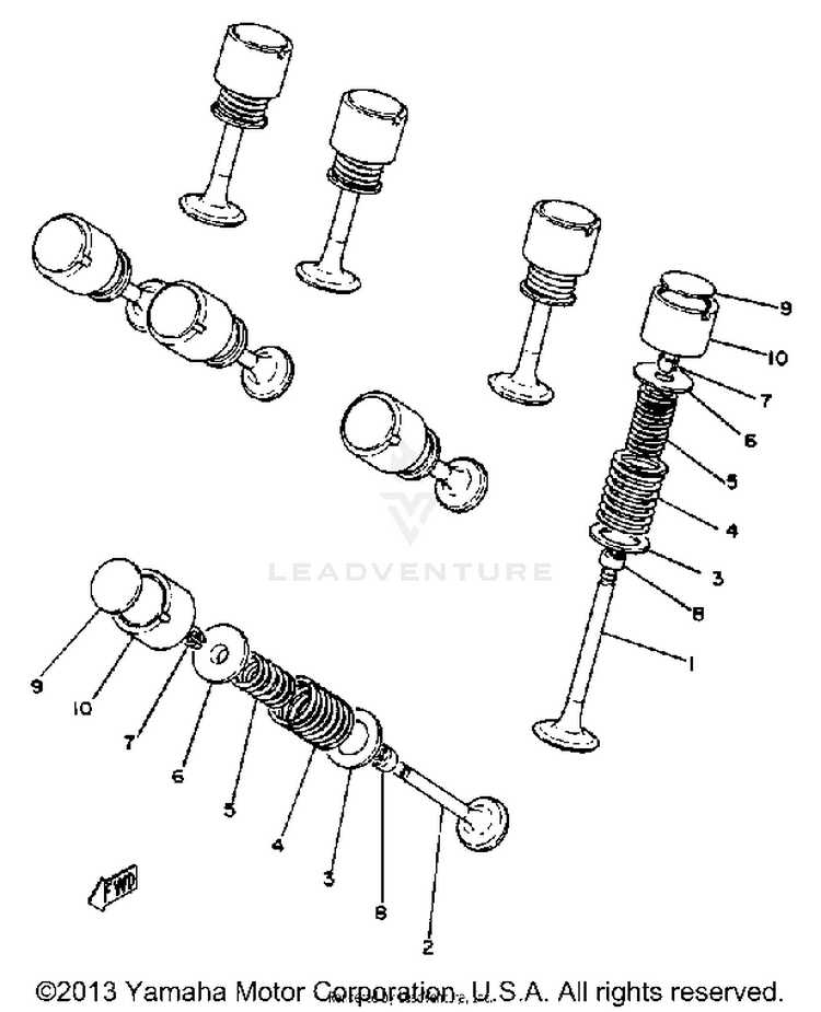 Valve XS1100SH - 1981 Schematic