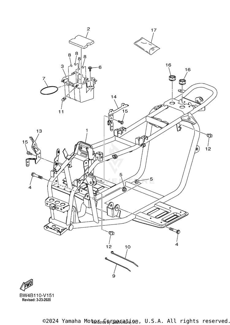 Frame YFZ50 - YFZ05YYXKL - 2019 Schematic