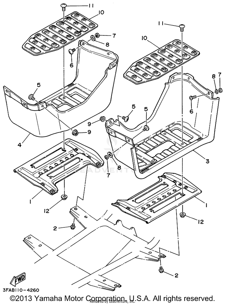 Stand Footrest Schematic