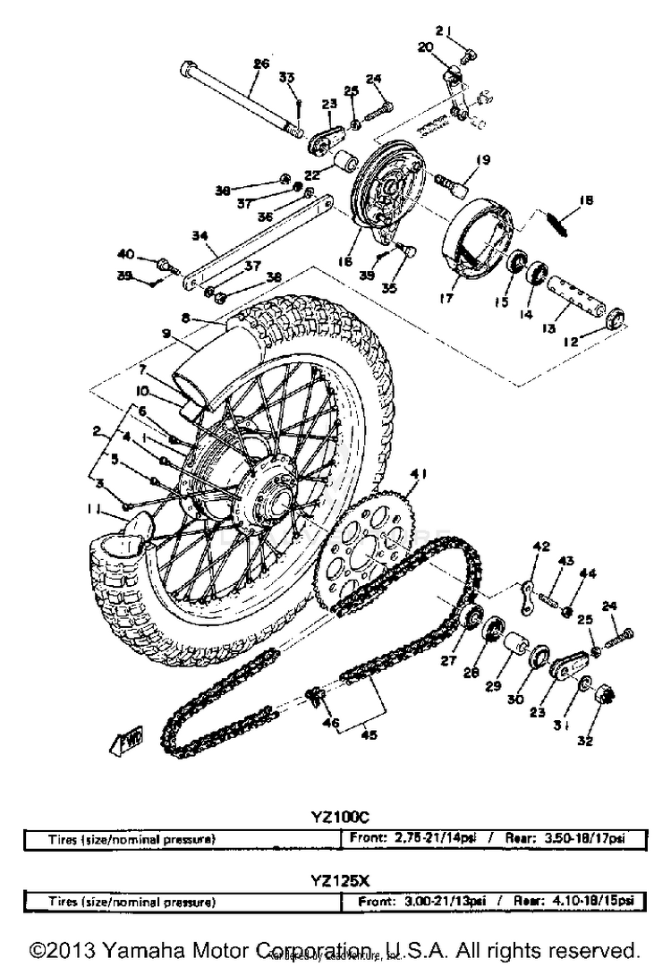Rear Wheel Schematic