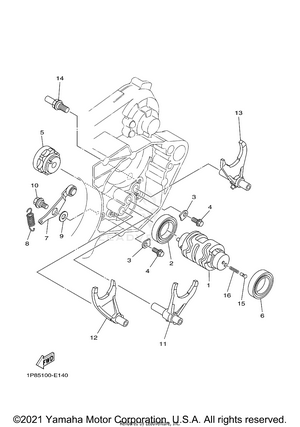Shift Cam Fork Schematic