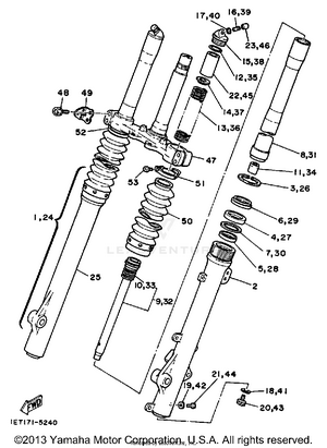 Front Fork Schematic