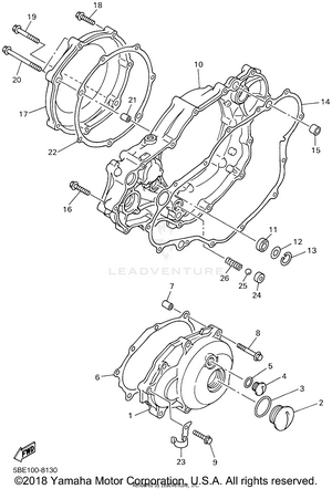 Crankcase Cover 1 Schematic