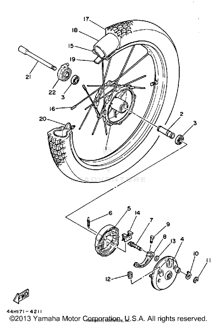 Front Wheel Schematic