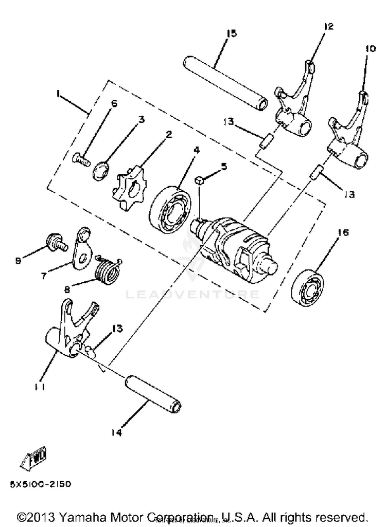 Shift Cam - Fork Schematic