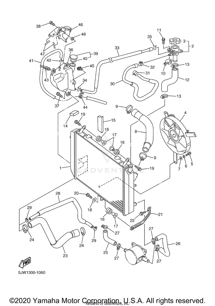 Radiator Hose Schematic