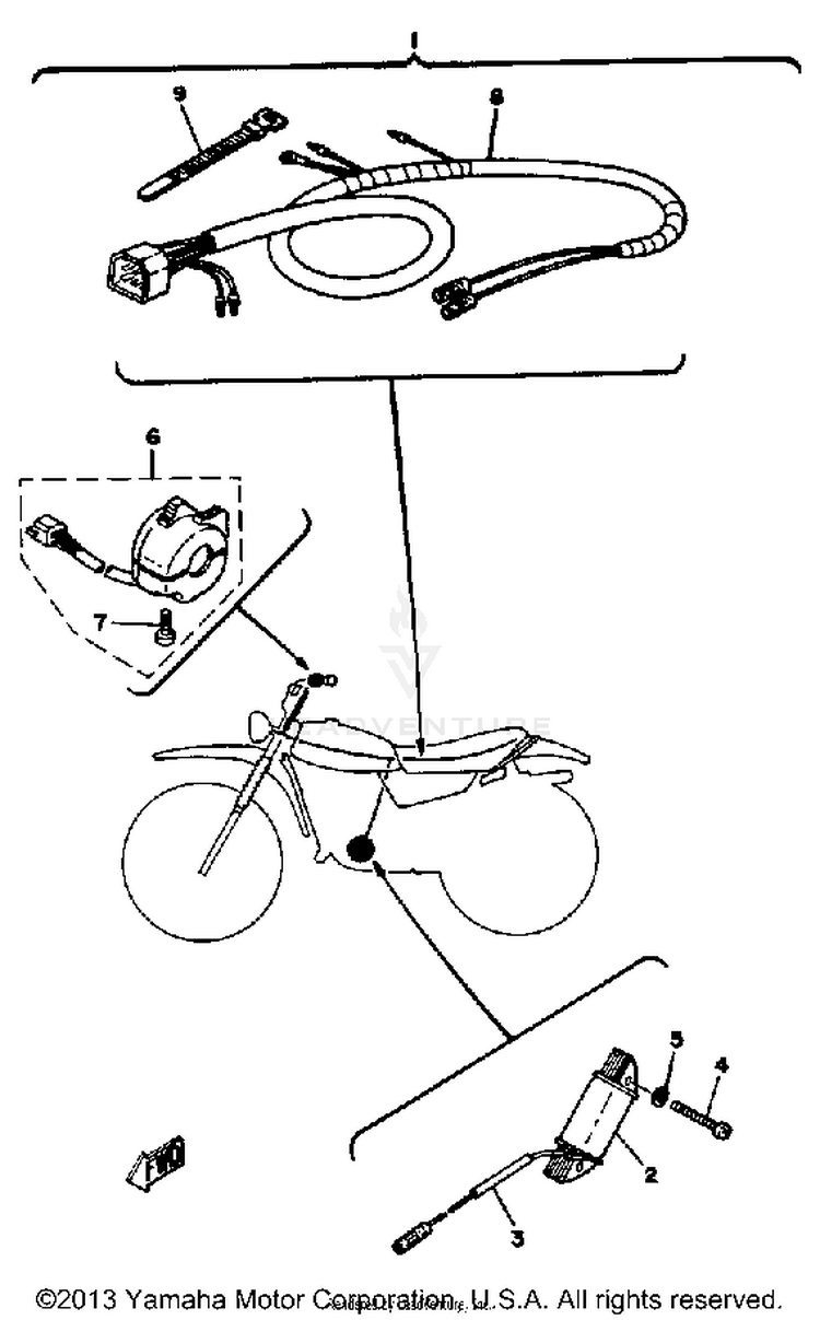 Lighting Kit (Taillight) Mx100h - J - K Schematic
