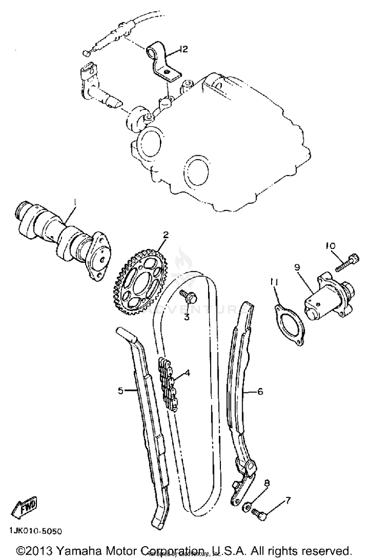 Camshaft - Chain Schematic