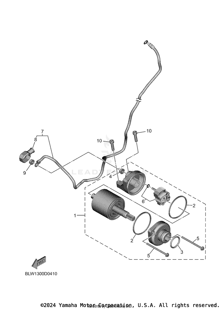 Starting Motor MT07 - MT07TCB - 2026 Schematic