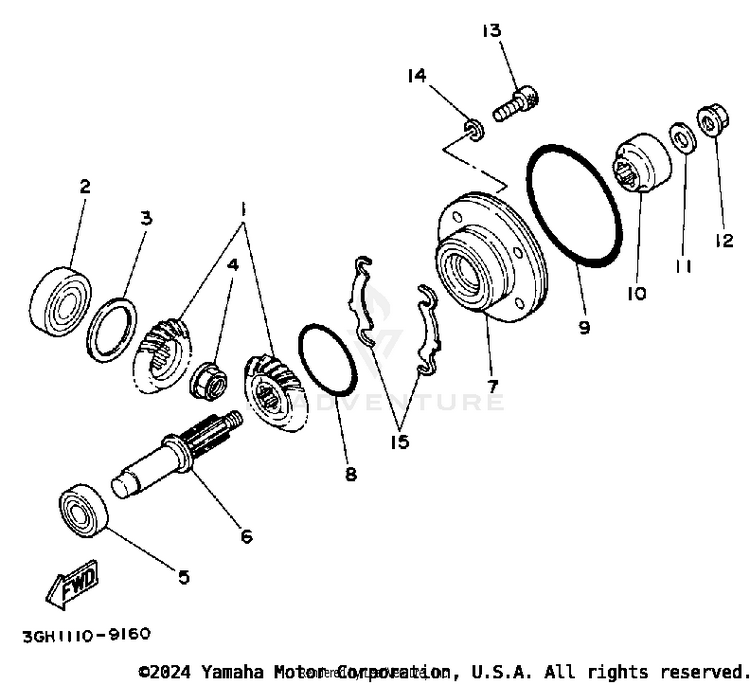 Middle Drive Gear Schematic