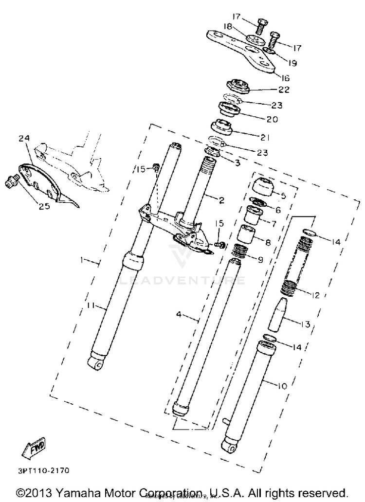 Front Fork Schematic