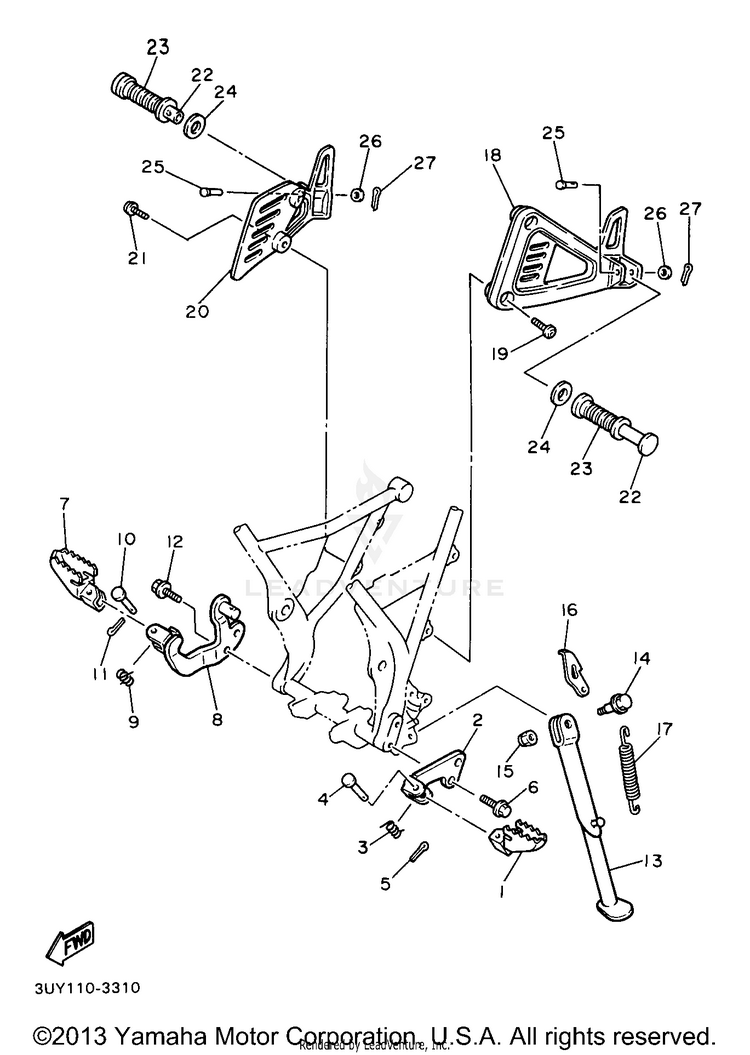 Stand Footrest Schematic
