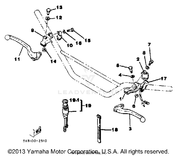 Handle Switch-Lever Schematic