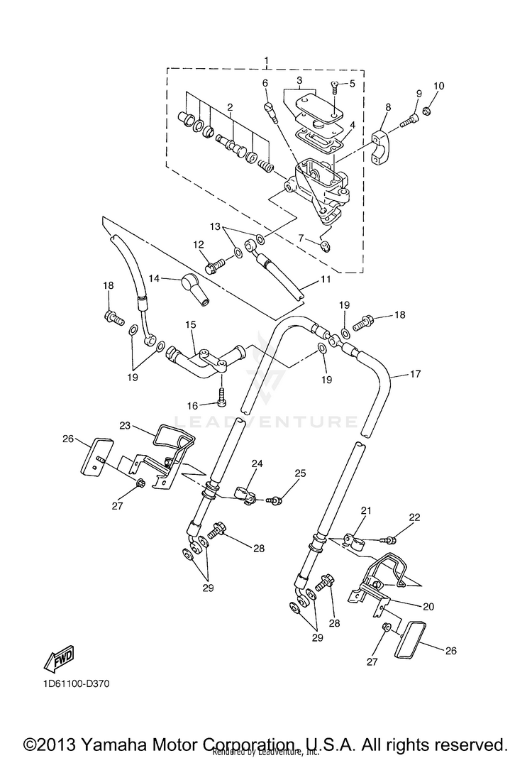 Front Master Cylinder Schematic