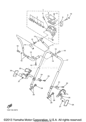 Front Master Cylinder Schematic