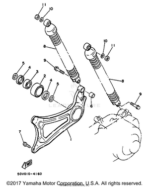 Swing Arm Rear Shocks Schematic