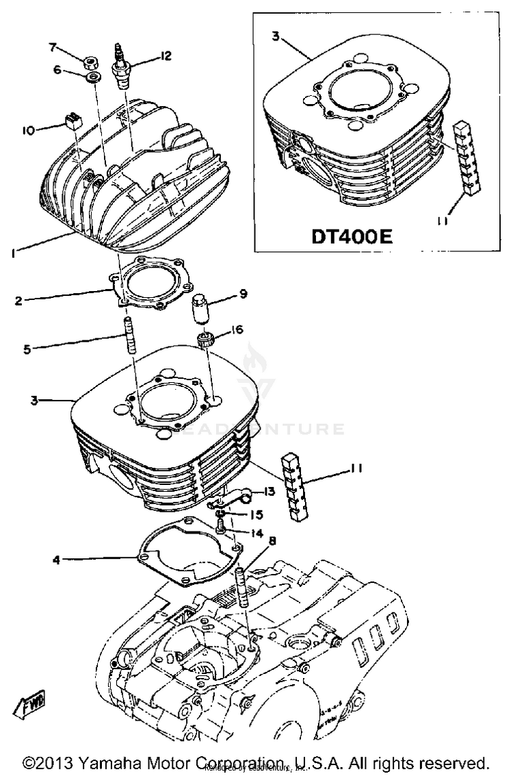Cylinder Cylinder Head Schematic