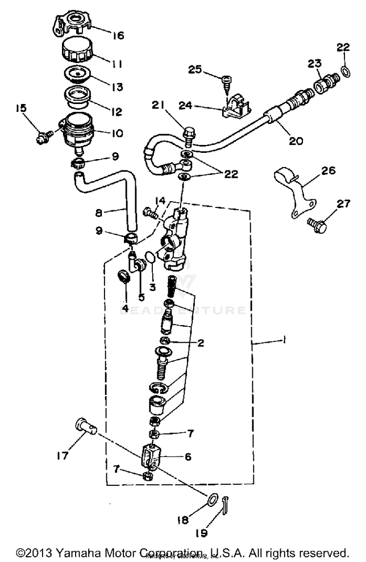 Rear Master Cylinder Schematic