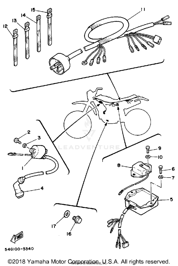 Electrical 1 BIG WHEEL - BW200S - 1986 Schematic