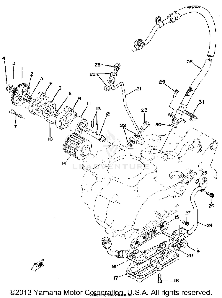 Oil Pump - Oil Cleaner Schematic