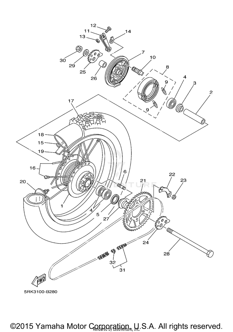 Rear Wheel Schematic