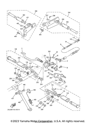Stand & Footrest Schematic