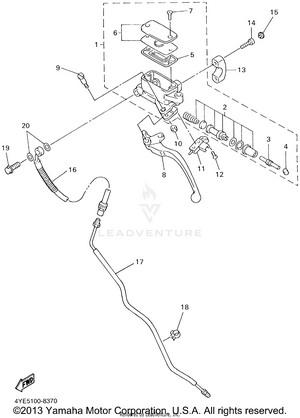 Front Master Cylinder 2 Schematic
