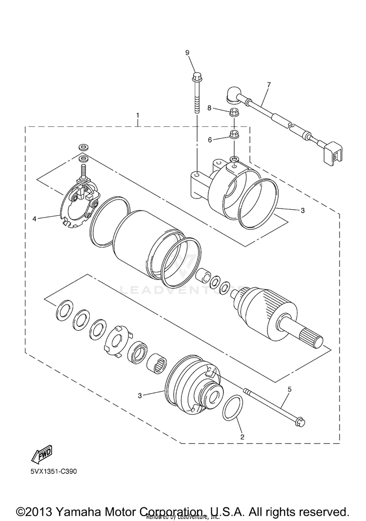 Starting Motor Schematic