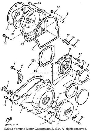 Crankcase Cover 1 Schematic