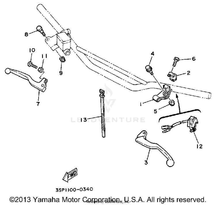 Handle Switch - Lever Schematic
