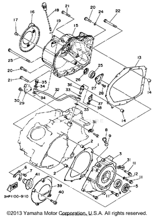 Crankcase Cover 1 Schematic