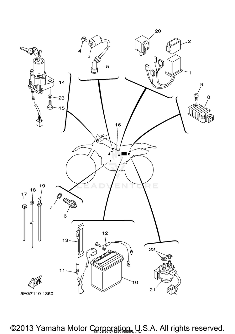 Electrical 1 TTR225 - TT225RNC - 2001 Schematic