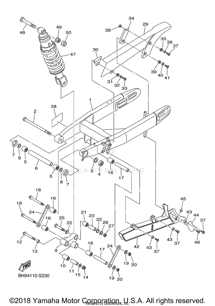 Rear Arm Suspension Schematic