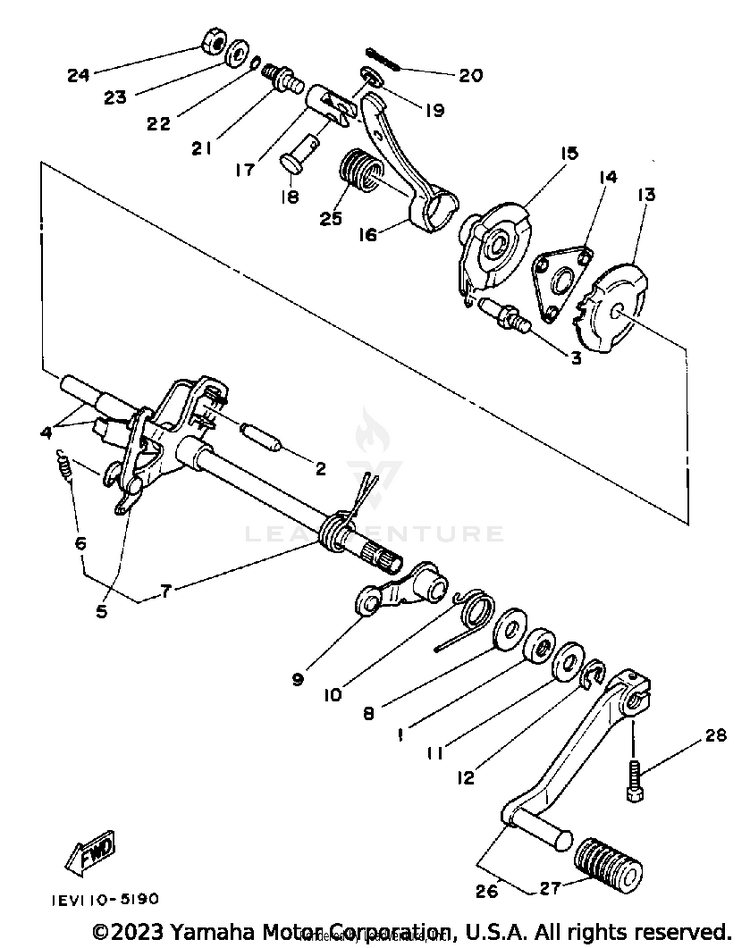 Shift Shaft Schematic
