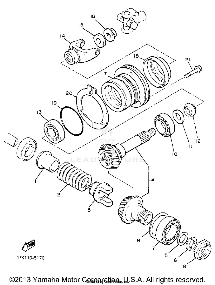 Middle Drive Gear Schematic