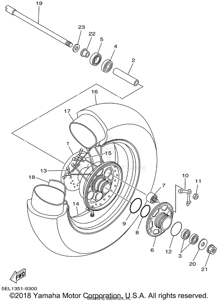 Rear Wheel Schematic