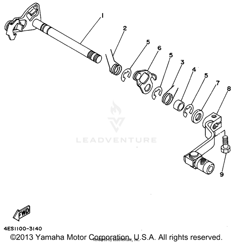Shift Shaft Schematic