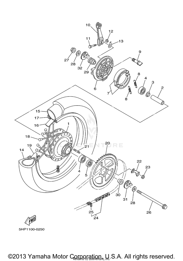 Rear Wheel Schematic