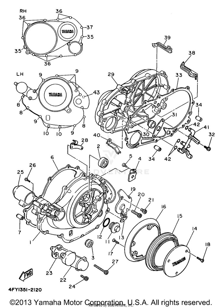 Crankcase Cover 1 Schematic