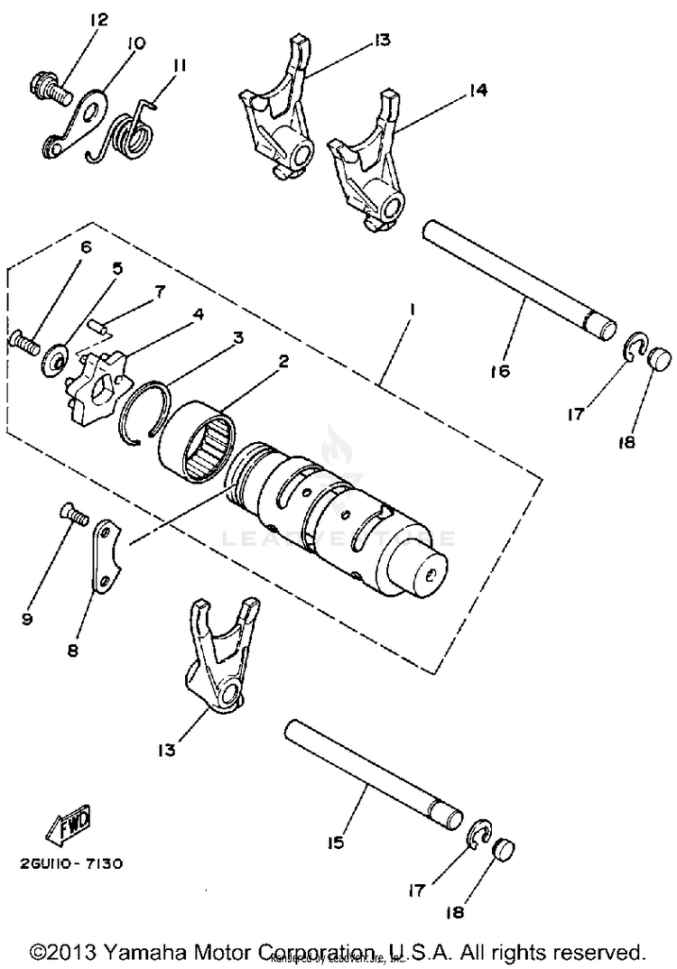 Shift Cam - Fork Schematic
