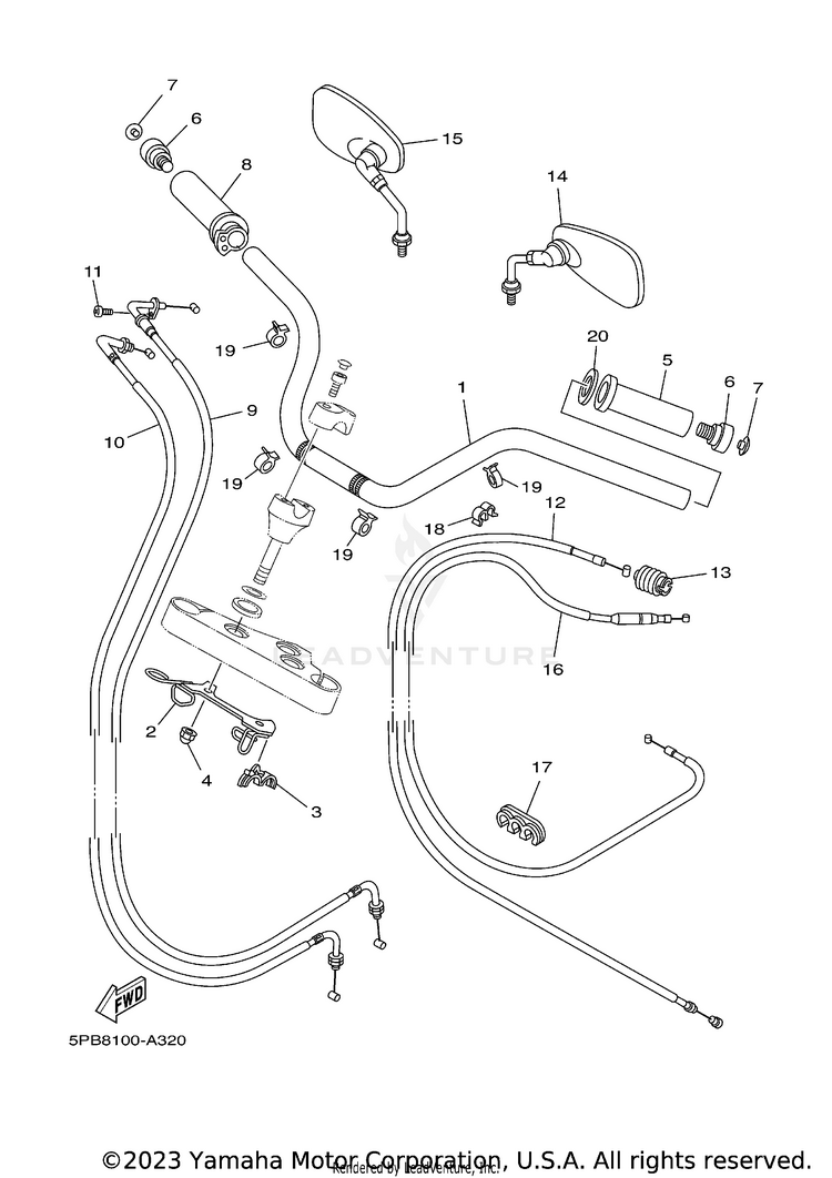 Steering Handle Cable Schematic