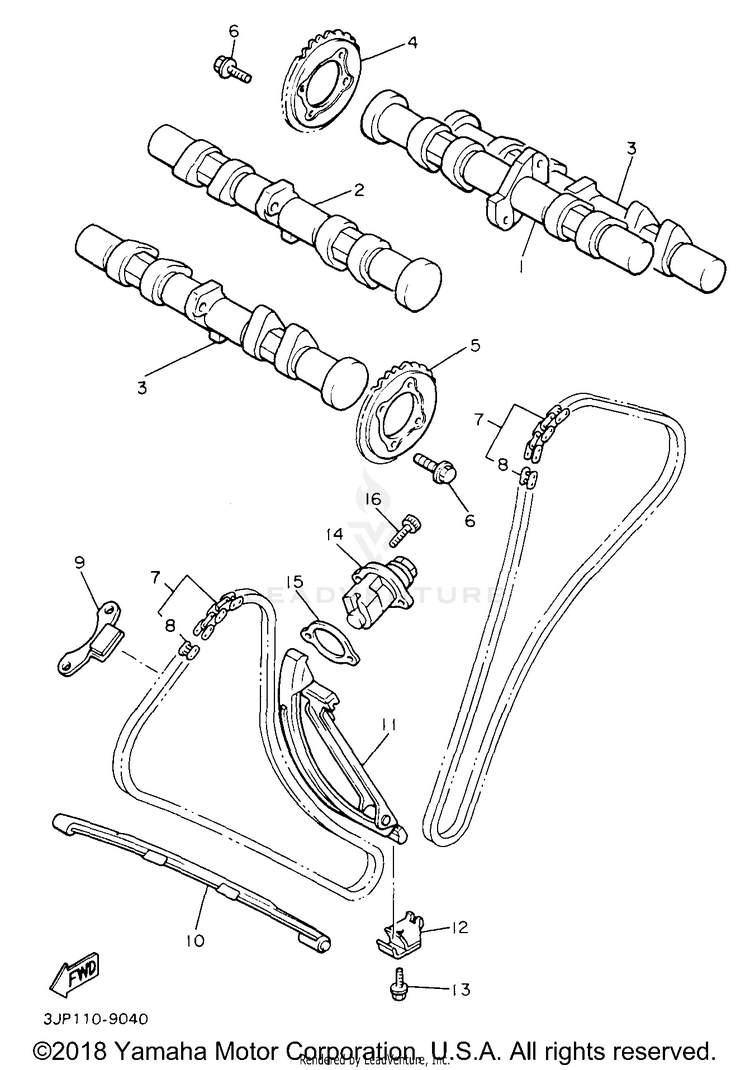Camshaft Chain Schematic