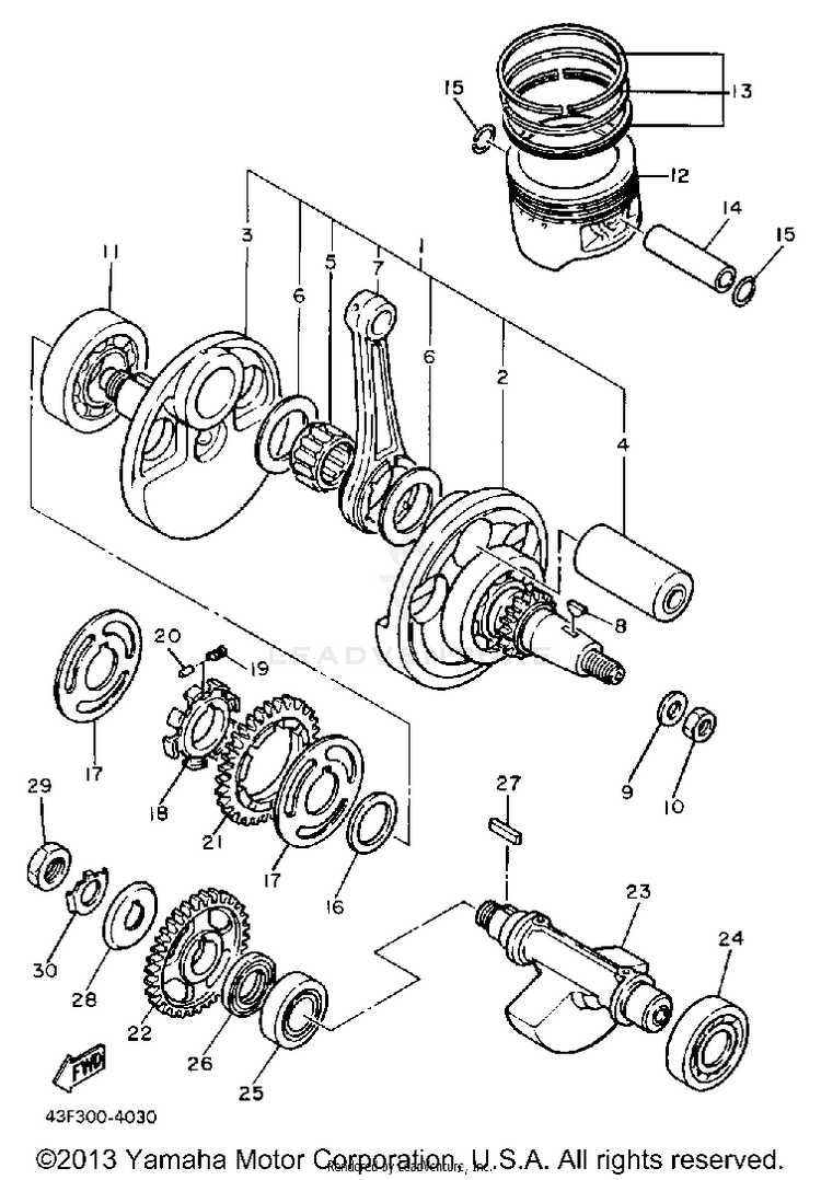 Crankshaft-Piston Schematic
