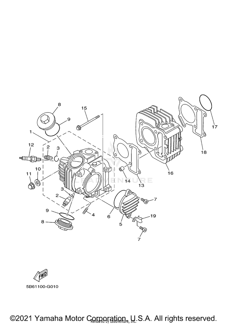Cylinder Head Schematic