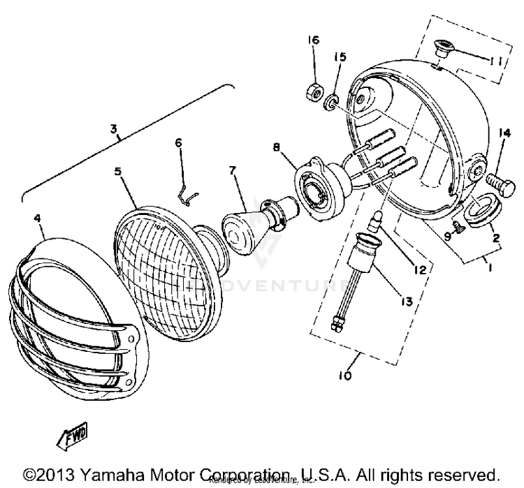 Head Lamp Schematic