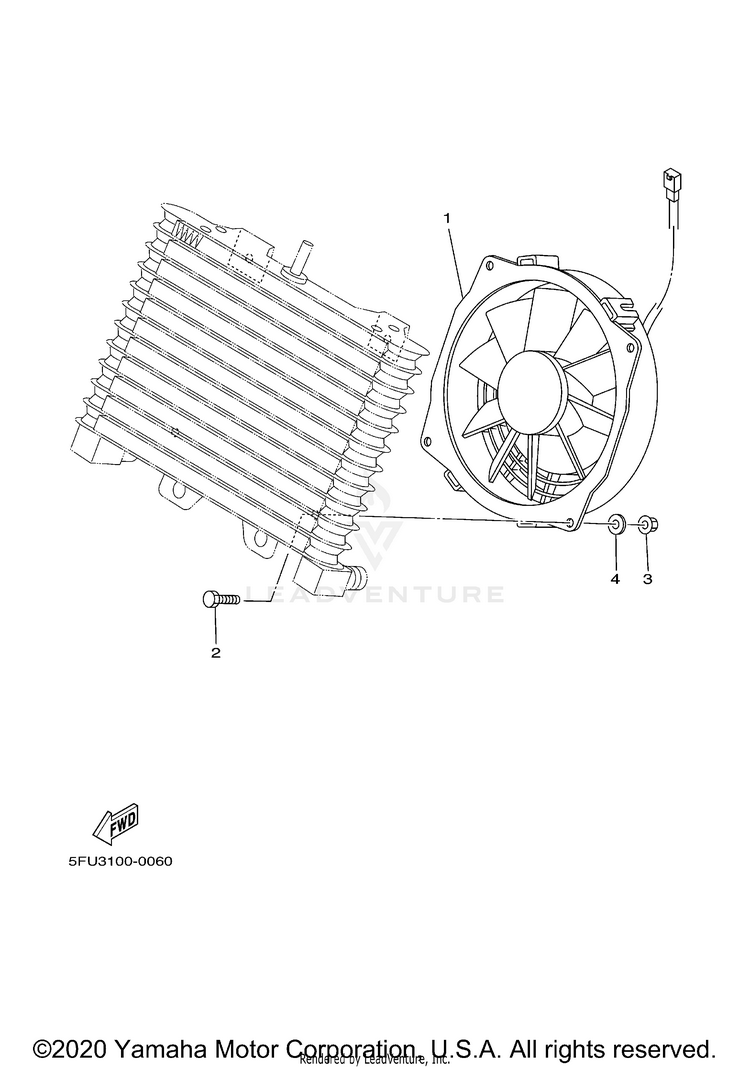 Blower BIG BEAR 2WD YFM400H - YFM400HN - 2001 Schematic