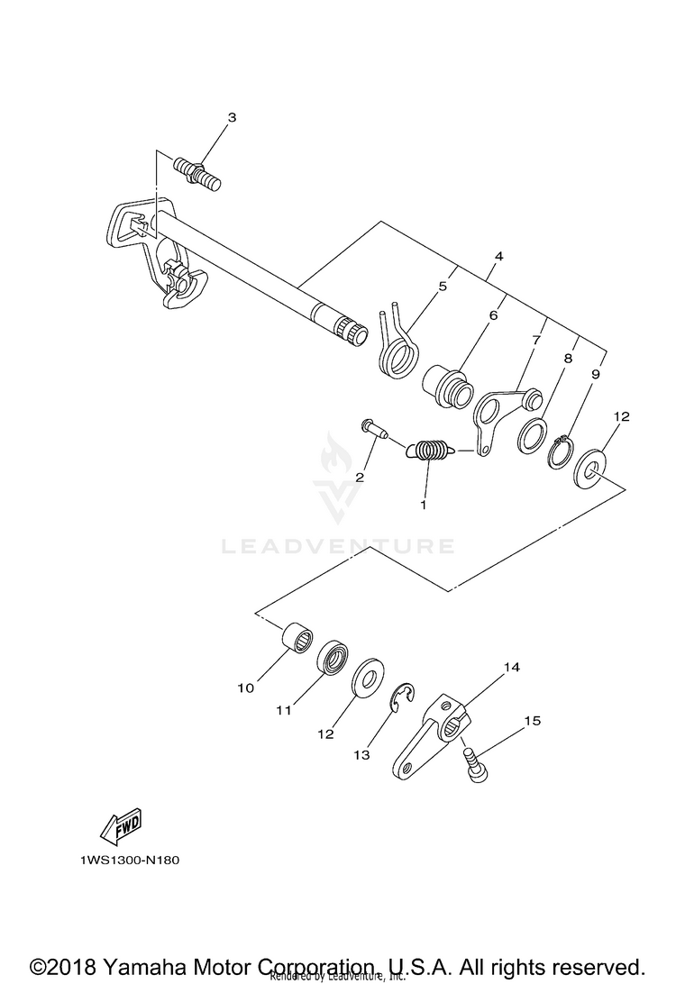 Shift Shaft Schematic