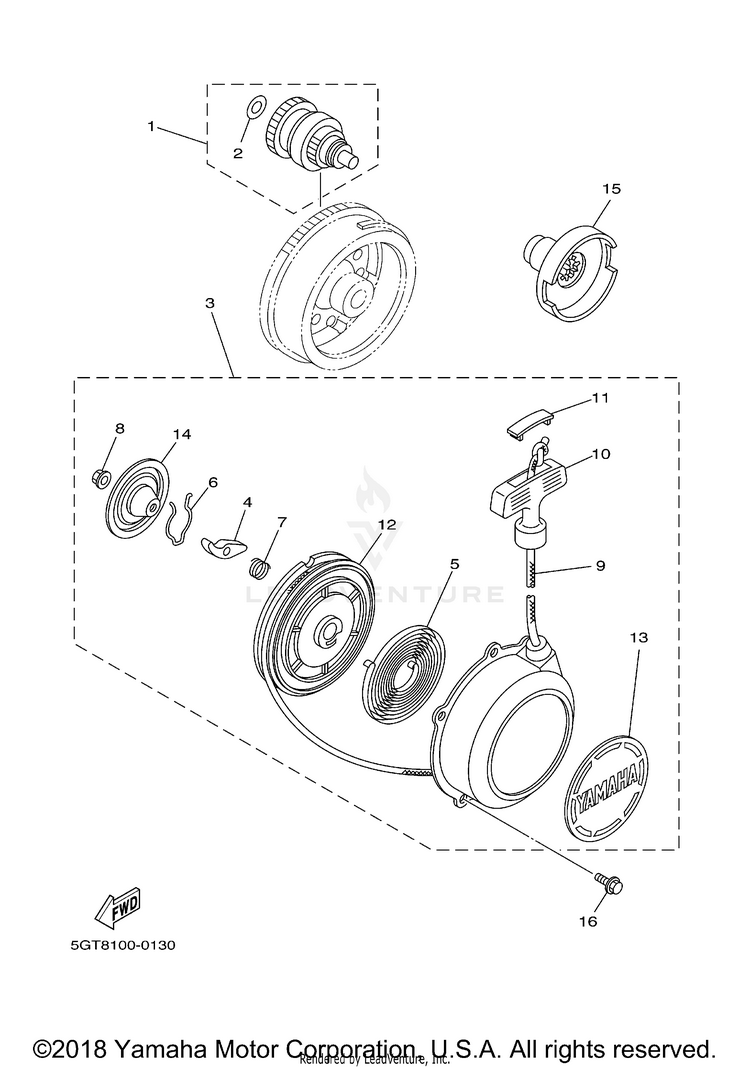 Starter GRIZZLY - YFM600FMC - 2000 Schematic